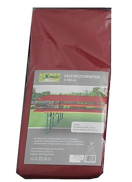Kynast Garden Bierzeltgarnitur Festzeltgarnitur Bierbankauflage (200x25 cm) günstig online kaufen