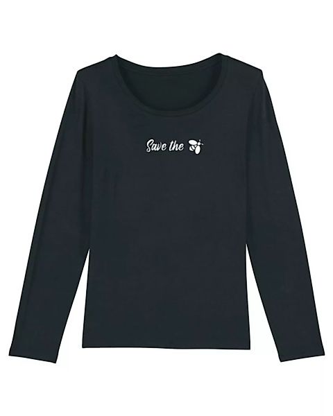 Bio Damen Longsleeve Shirt - Joker "Save The Bees" In 3 Farben günstig online kaufen
