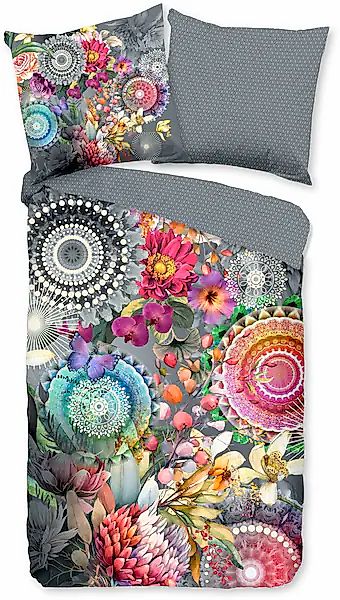 hip Wendebettwäsche »Olinga«, Satin, Reißverschluss, Wendeoptik, Mandala, B günstig online kaufen