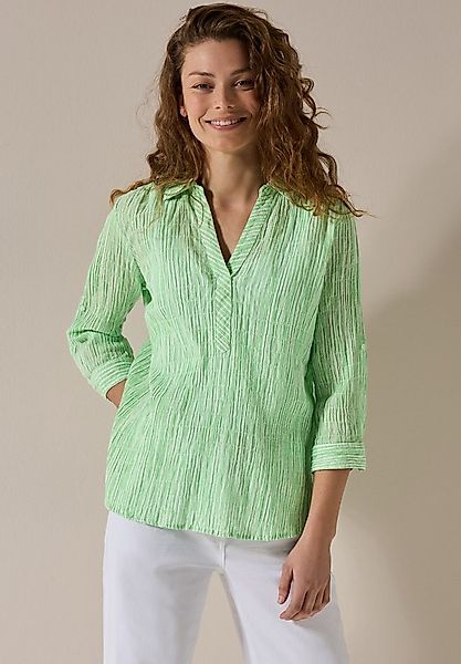 CECIL Klassische Bluse mit Streifen Seersucker Muster günstig online kaufen