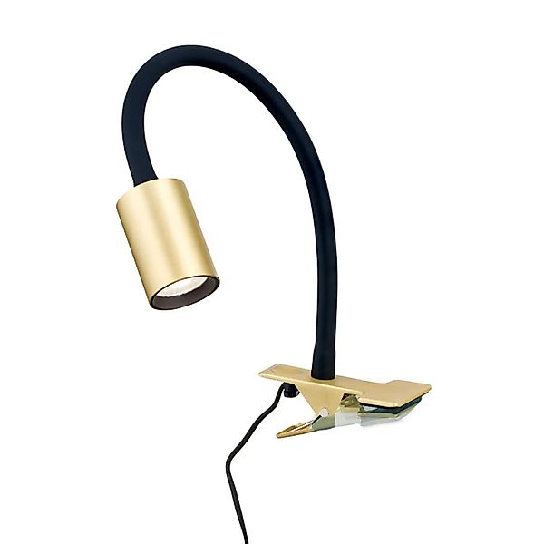 Orion Leuchten LED Klemmleuchte 5W 300LM 3000K Messing Matt günstig online kaufen