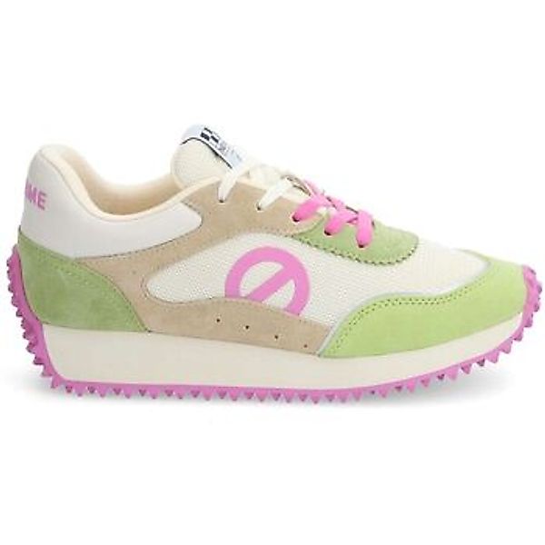 No Name  Sneaker PUNKY JOGGER W - KNIT/SUEDE/SUED - BLANC CASSE/VERT/VERT P günstig online kaufen
