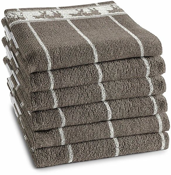 DDDDD Geschirrtuch "DDDDD Küchentuch Schwarz/Bon (6er-Pack)" schnell trockn günstig online kaufen
