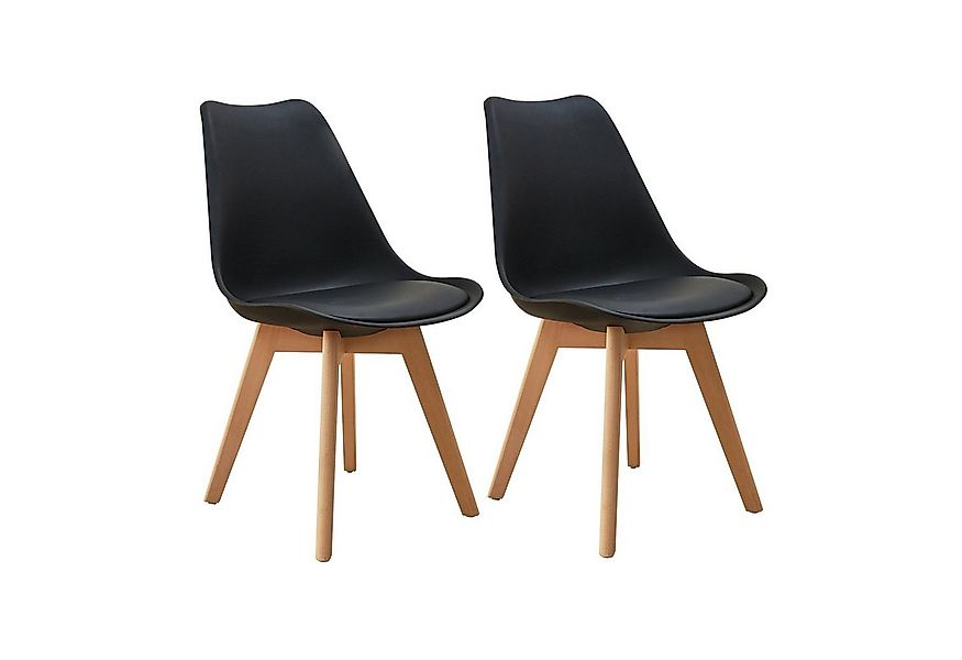 SVITA Esszimmerstuhl MATS (2er Set), Küchenstühle, Holz, mit Lehne, Kunstle günstig online kaufen