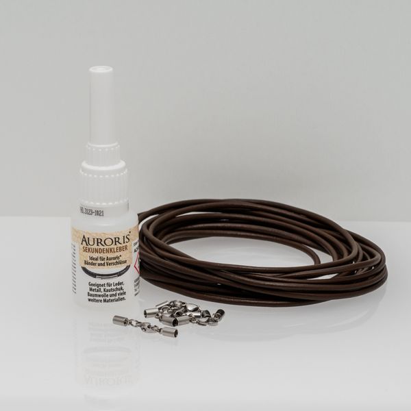 Auroris Schmuckset DIY-Set aus 5m Lederband, günstig online kaufen