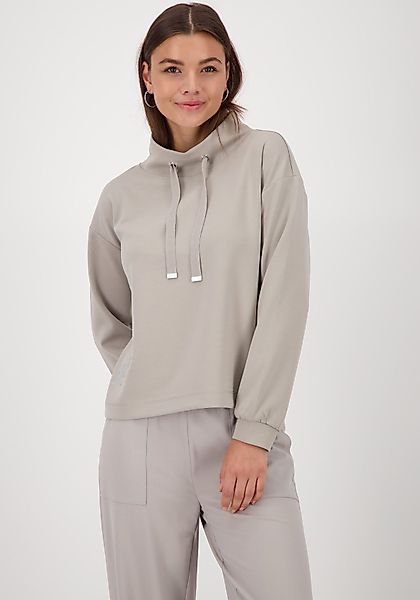 Monari Sweatshirt Sweatshirt Schmuckdetail Stehkragen mit günstig online kaufen