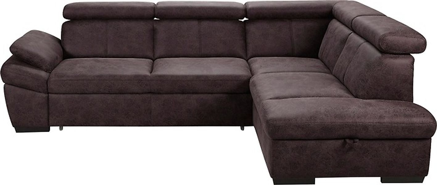 exxpo - sofa fashion Ecksofa »Salerno, Funktionssofa, hoher Sitzkomfort, Br günstig online kaufen