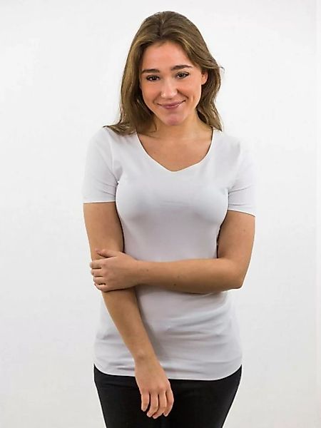 DAILY´S T-Shirt KAYCEE: Damen T-Shirt mit geklebten Kanten günstig online kaufen