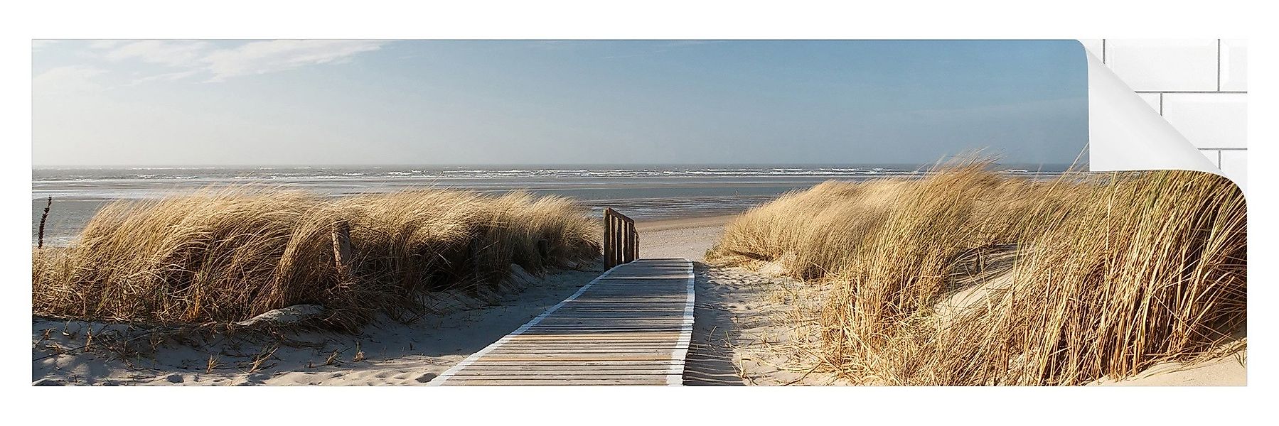 Bilderdepot24 Küchenrückwand beige dekor Natur Strand günstig online kaufen