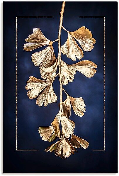 Artland Wandbild "Goldener Gingko", Blätterbilder, (1 St.), als Leinwandbil günstig online kaufen