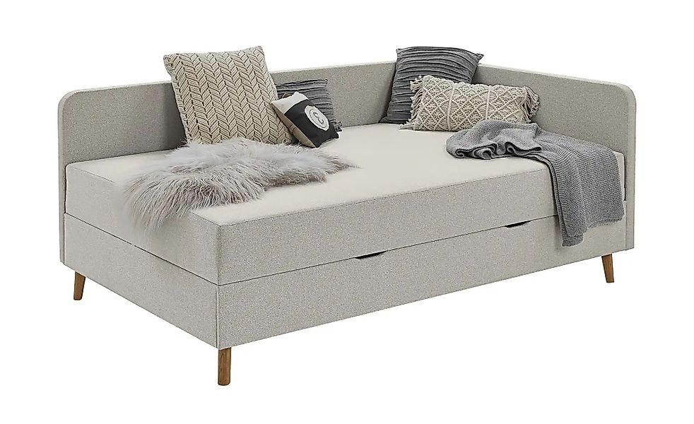 Polsterliege mit Bettkasten Carlotta ¦ beige ¦ Maße (cm): B: 100 H: 84 Pols günstig online kaufen