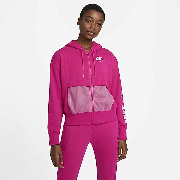Nike Sportswear Air Sweatshirt Mit Reißverschluss M Fireberry / White günstig online kaufen