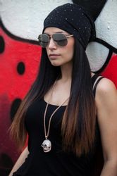 styleBREAKER Beanie Beanie mit Strass Nieten günstig online kaufen