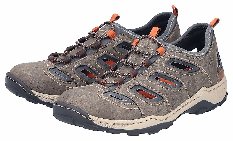 Rieker Slipper Trekking Schuh, Sandale, Sommerschuh mit praktischem Gummizu günstig online kaufen