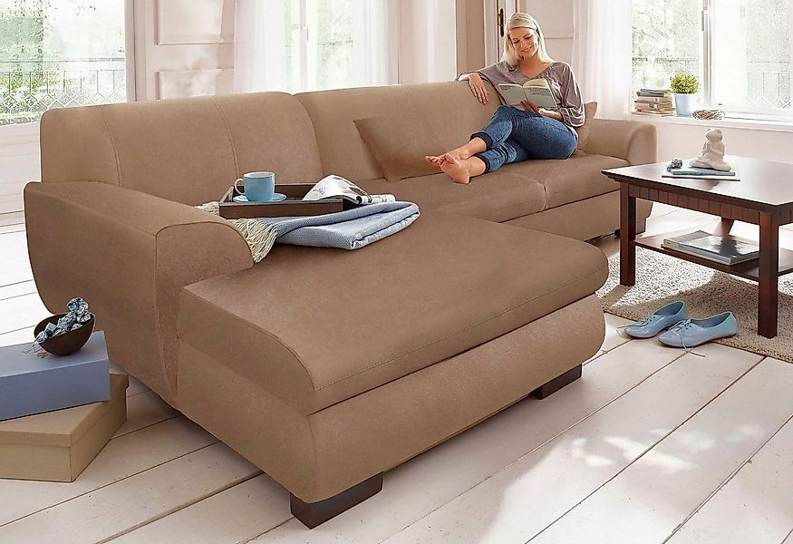 Home affaire Ecksofa Nika L-Form, wahlweise mit Bettfunktion, auch in Cord günstig online kaufen
