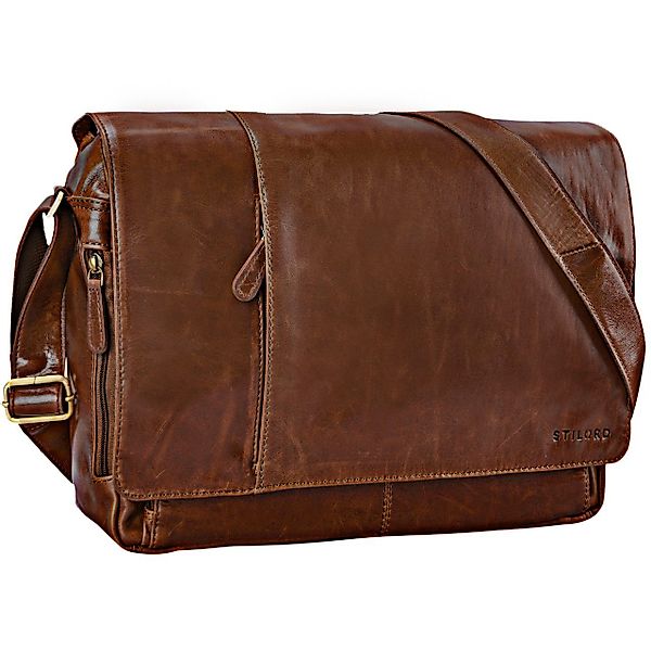 STILORD Laptoptasche "Elias" Echtleder Herren Umhängetasche günstig online kaufen