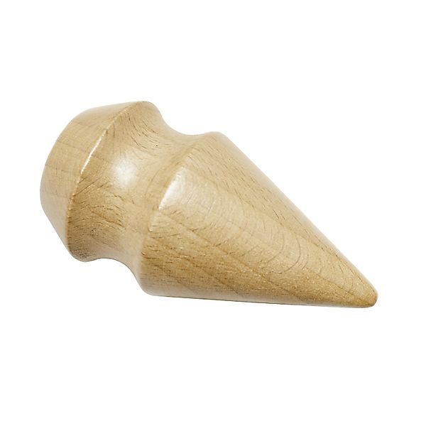 Gardinia Holz-Endknopf Country Kegel Ø 25 mm Buche 2-er Pack günstig online kaufen