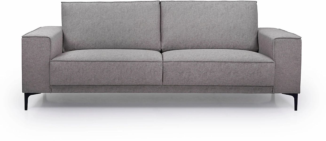 Places of Style 3-Sitzer "3er Sofa Oland, Struktur, Flachgewebe, Luxus-Micr günstig online kaufen