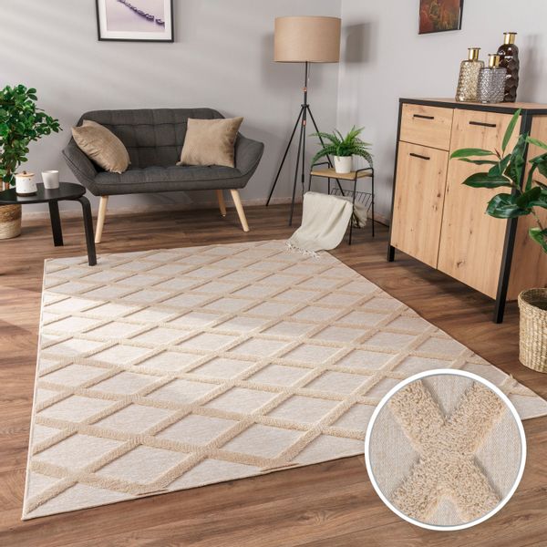 Paco Home Teppich "Utrecht 642" rechteckig 4 mm Höhe Kurzflor, Uni Farben, günstig online kaufen