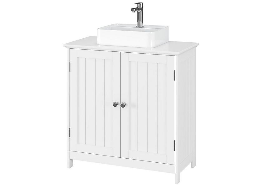 Homfa Waschbeckenunterschrank Unterschrank Badezimmerschrank weiß, aus Holz günstig online kaufen