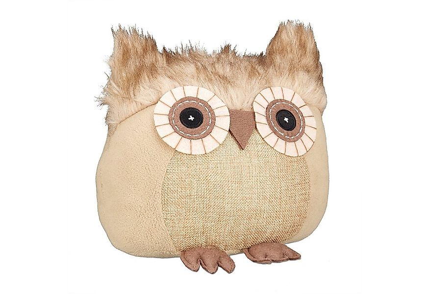 relaxdays Türstopper Eule brau günstig online kaufen