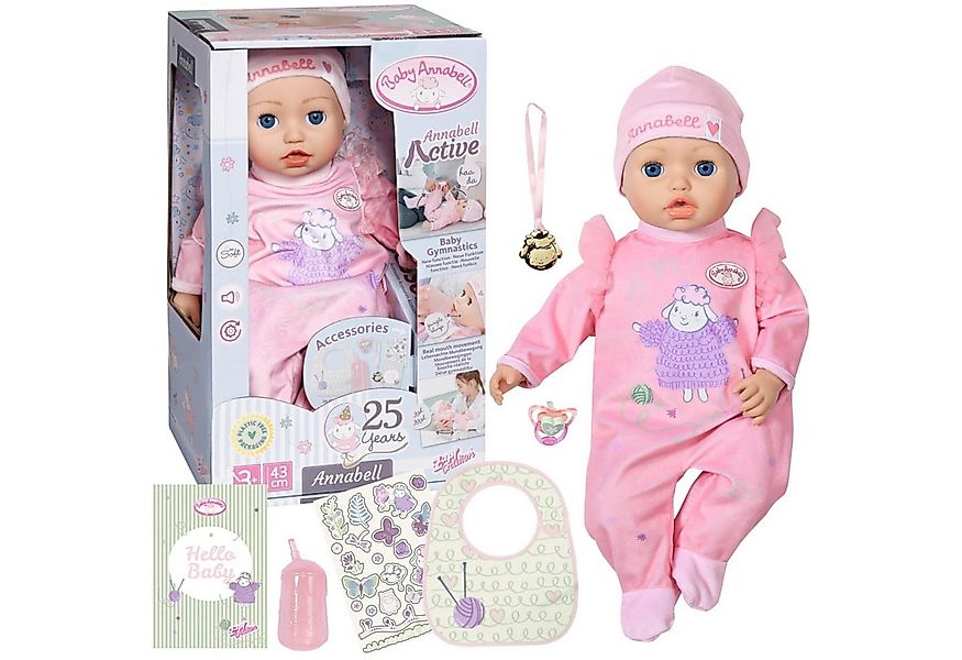 Zapf Creation® Babypuppe 706626 Baby Annabell Active Annabell 43cm günstig online kaufen
