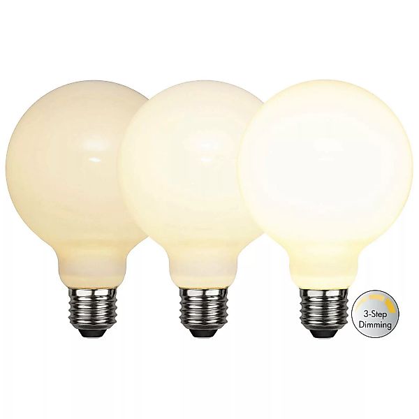 LED-Globelampe E27 G95 7,5W 3-step-dim, opal günstig online kaufen