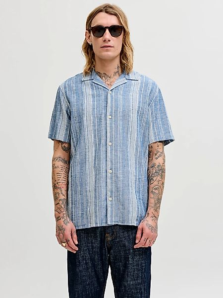Jack & Jones Kurzarmhemd "JPRBLUSUMMER LIN. BLEN DOBBY SS SHIRT SN" günstig online kaufen
