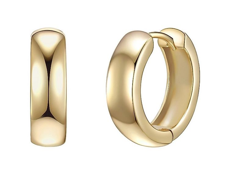 Rafaela Donata Paar Creolen gelbgold, in Sterling Silber günstig online kaufen