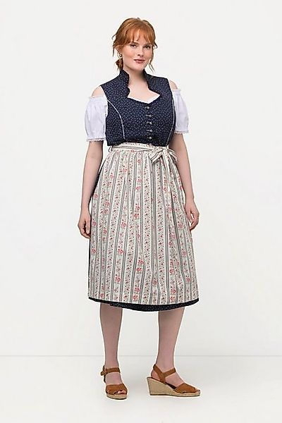 Ulla Popken Dirndl Dirndl Herzausschnitt Schmuckknöpfe ärmellos günstig online kaufen