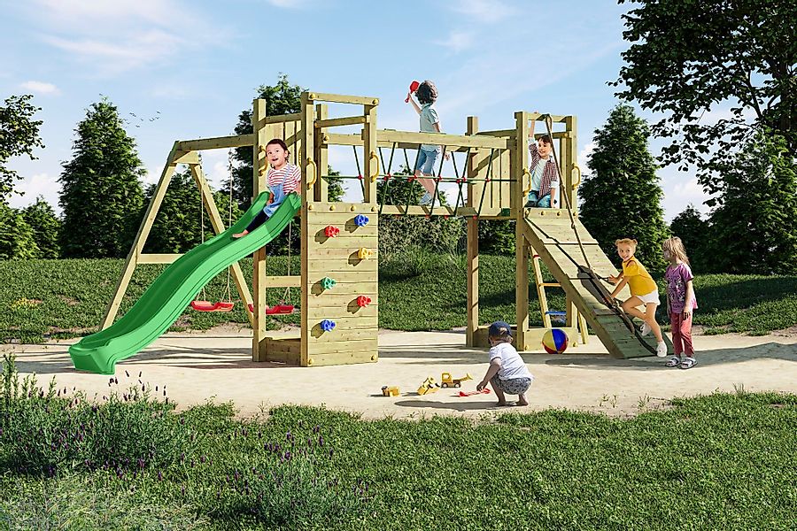 FUNGOO Spielturm Maxi Funny Exposure, Schaukel, günstig online kaufen