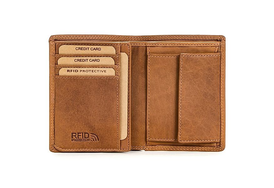 Benthill Geldbörse Herren Echt Leder Portemonnaie RFID Männer Portmonee Sli günstig online kaufen