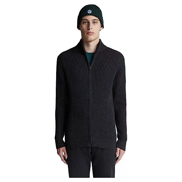 North Sails Cotton Wool Strickjacke 2XL Dark Grey Melange günstig online kaufen