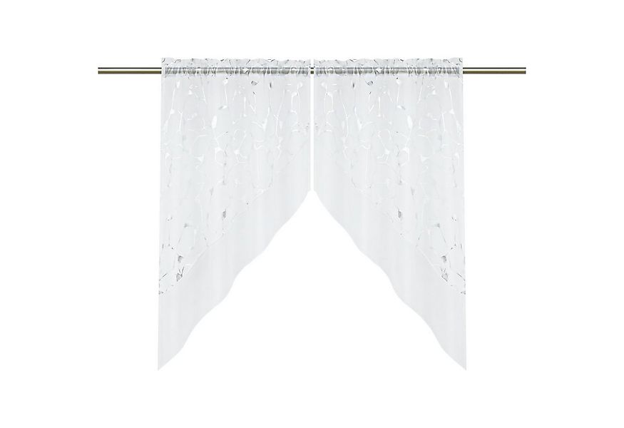 Joyswahl Scheibengardine (2 St), Stangendurchzug, transparent, zweilagiges günstig online kaufen