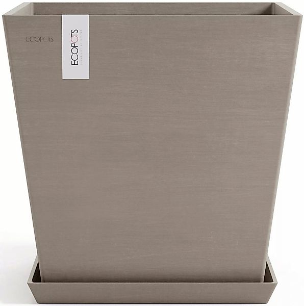 ECOPOTS Blumentopf "Rotterdam 45 + Wassersystem Taupe", für innen und außen günstig online kaufen