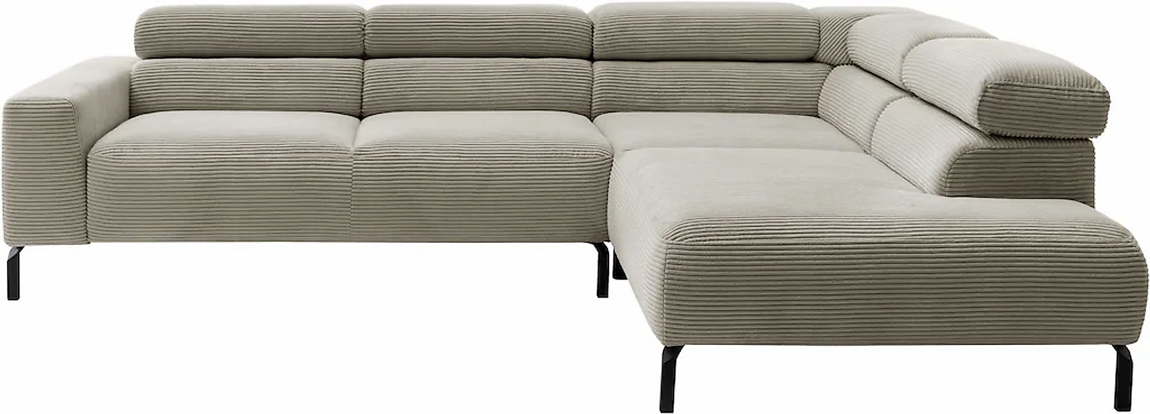 PLACES OF STYLE Ecksofa "Antonelli, L-Form, inkl. Kopfteilverstellung, Brei günstig online kaufen