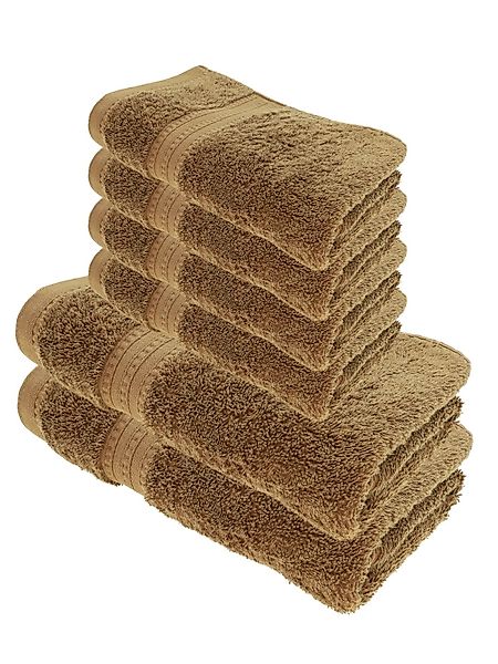 Julie Julsen Handtücher 6-Handtücher-Walnuss, Bio-Baumwolle (6-St) günstig online kaufen