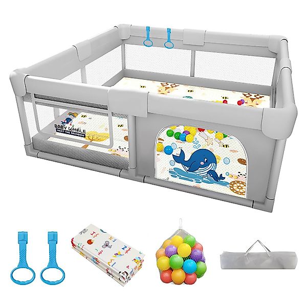 SEHAUSEU Laufgitter Laufstall Baby Krabbelgitter mit günstig online kaufen