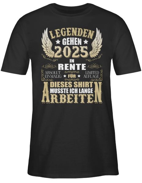 Shirtracer T-Shirt Legenden gehen 2025 in günstig online kaufen