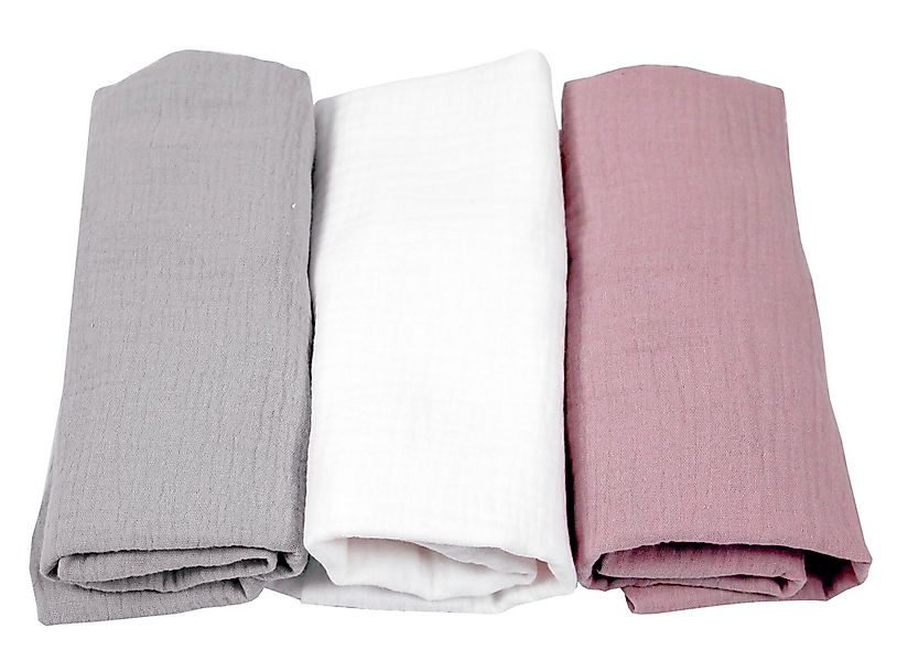 BabyLux Spannbettlaken Musselin Set – 3er Pack 40x80 cm für Kinderwagen Stu günstig online kaufen