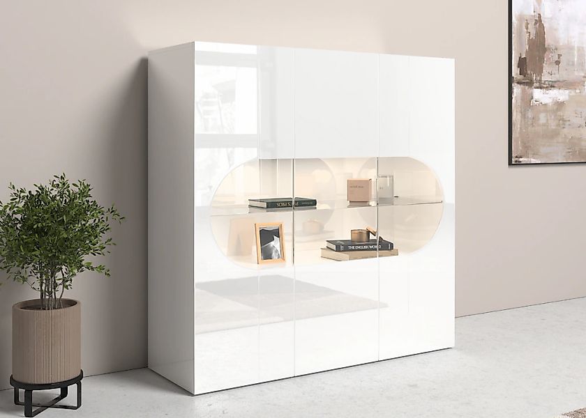 INOSIGN Highboard "Real,Highboard,Kommode,Schrank mit 3 Türen,komplett hoch günstig online kaufen
