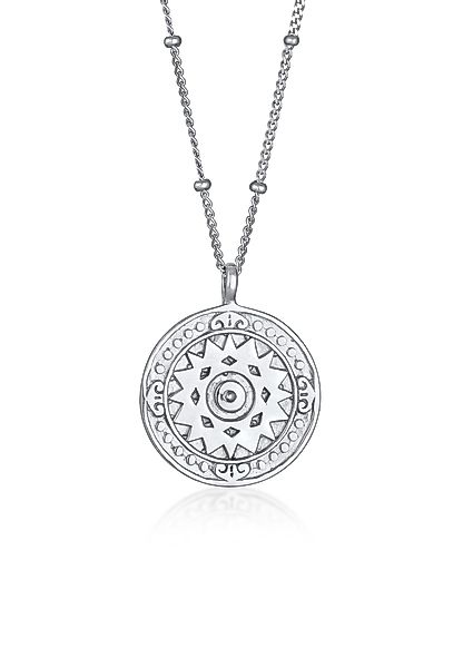 Elli Kette mit Anhänger Münze Ornament günstig online kaufen