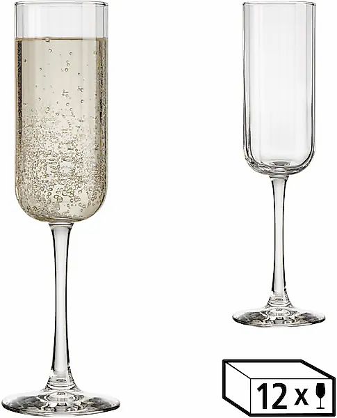 LIBBEY Sektglas »Libbey 12er Set -LINEAR-«, (Set, 12 tlg.), 222 ml, hochwer günstig online kaufen