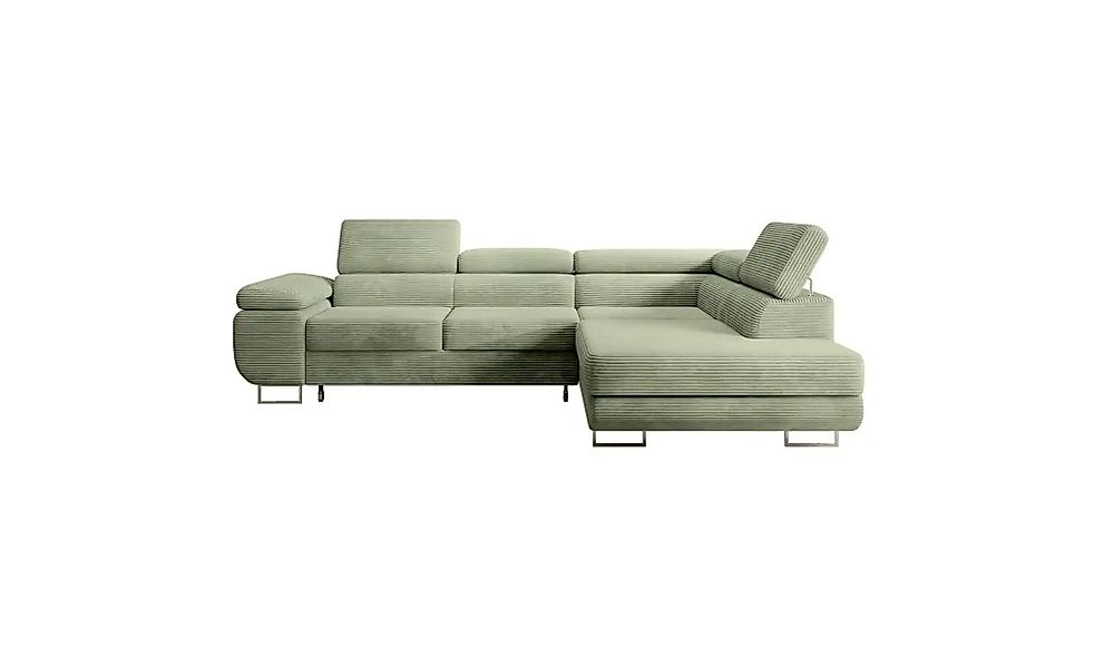 Selsey Ecksofa mit Schlaffunktion Stevil ¦ grün ¦ Maße (cm): B: 275 H: 90 P günstig online kaufen