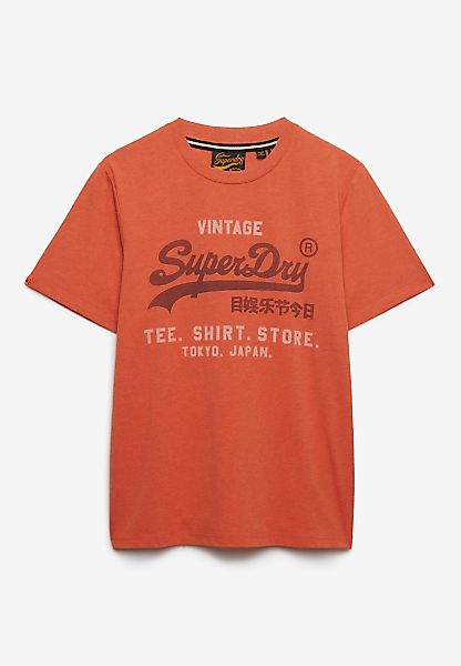 Superdry Rundhalsshirt "VL HERITAGE RELAXED TEE" Baumwollmischung, relaxed günstig online kaufen