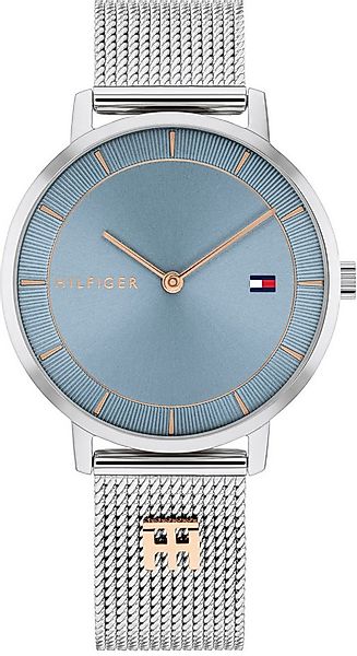 Tommy Hilfiger Quarzuhr TEA 1782738, Armbanduhr, Damenuhr, Edelstahlarmband günstig online kaufen