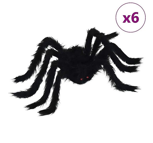 vidaXL Weihnachtsfigur Halloween Spinnen Dekoration 6 pcs Schwarz 75 cm (6 günstig online kaufen