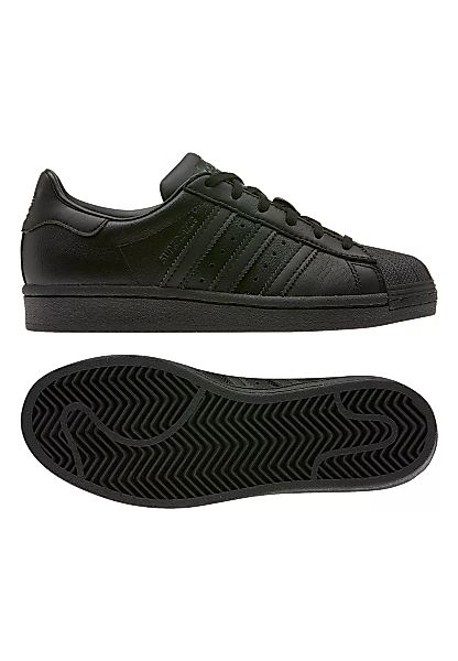 Adidas Originals Sneaker Damen SUPERSTAR J FU7713 Schwarz Schwarz günstig online kaufen