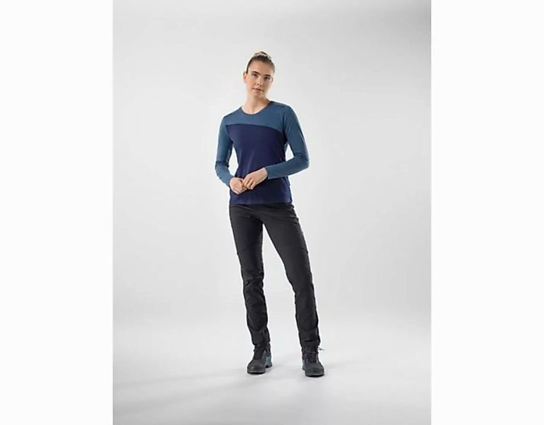 Löffler Langarmshirt W L/S BLOCKSHIRT MERINO-TENCEL günstig online kaufen