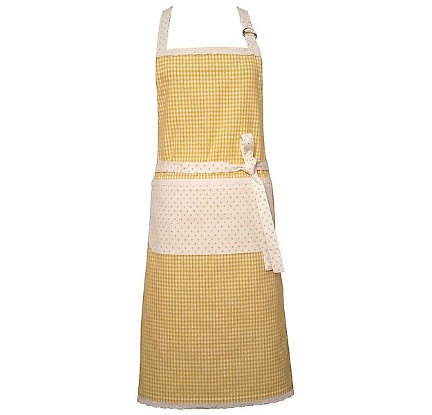 matches21 HOME & HOBBY Kochschürze Latzschürzen HANNE Landhaus Herz in gelb günstig online kaufen